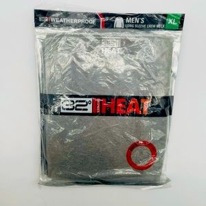 32 Degrees Weatherproof Men's Long Sleeve Crew Neck -  Grey - Size XL